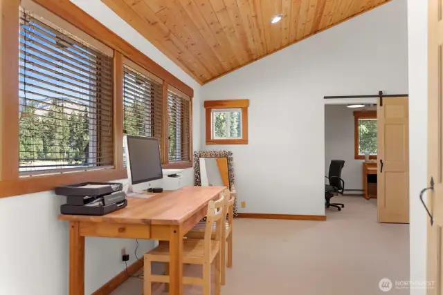 Loft bonus room with Mountain views.