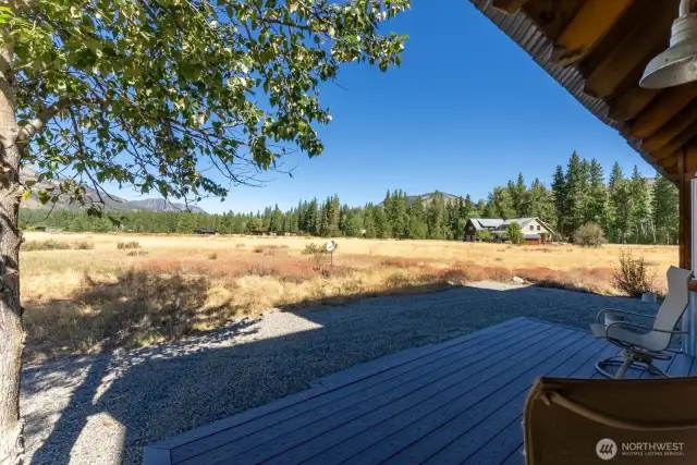 Morning on front deck for a cuppa Joe! Peace and quiet found here.