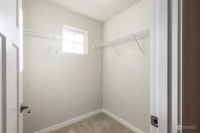 Walk-in closet for guest room