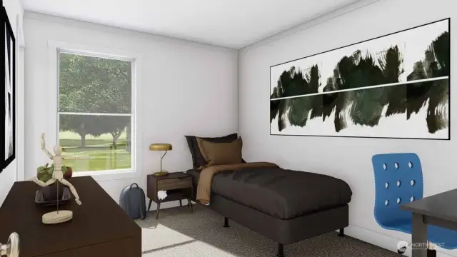 Bedroom 3 w/ walk-in closet