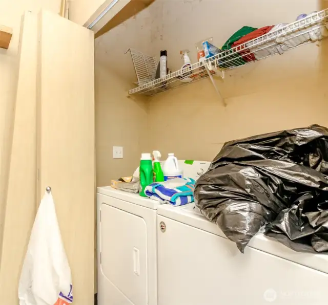 Laundry in garage