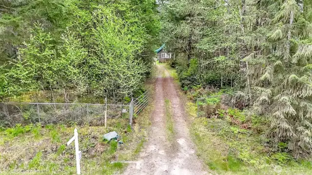 Driveway into home