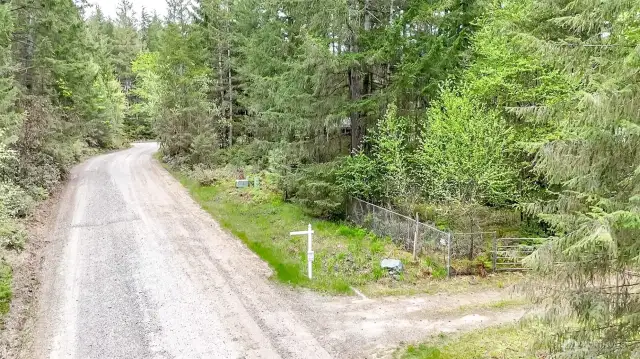 160th Ave NW Road to enter property