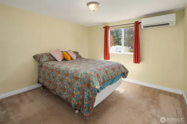 Spacious primary bedroom