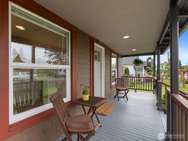 Covered front porch