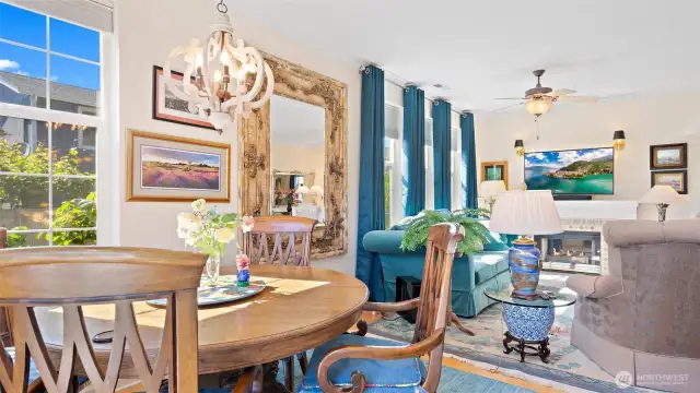 Beautiful light fixtures throughout