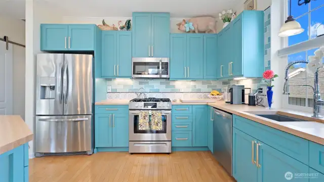 Elegant, workable space for the chef!