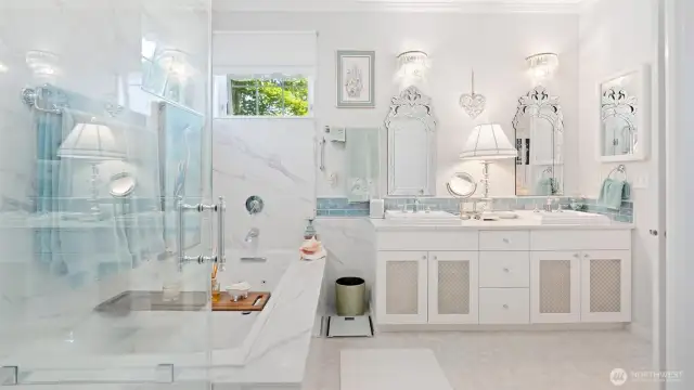 Primary full bath is the ultimate spa retreat