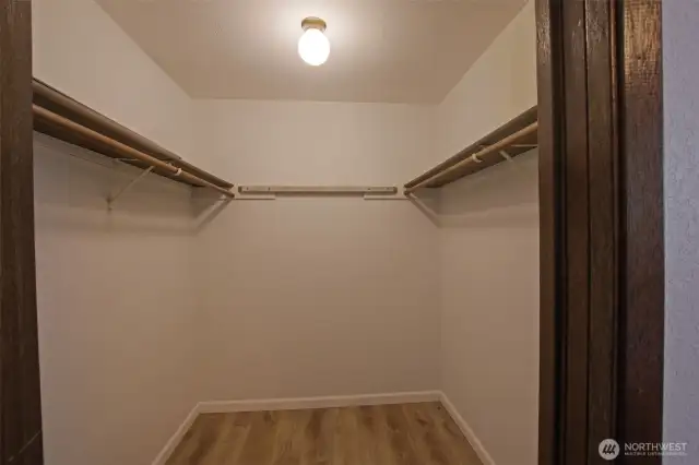 Primary walk in closet