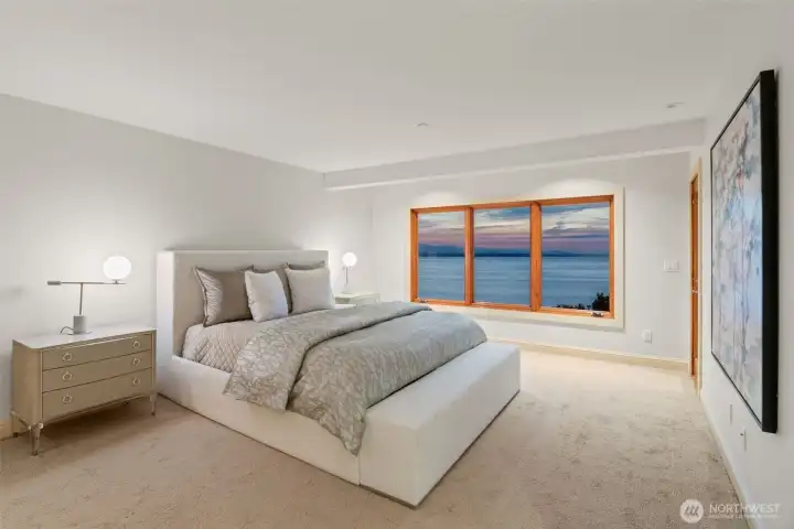 Primary suite with private bath.