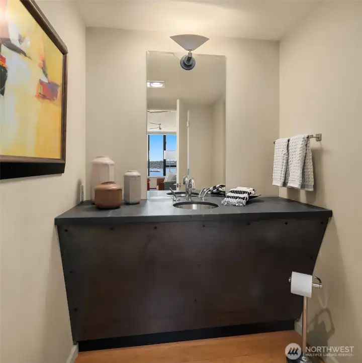 Stunning powder room