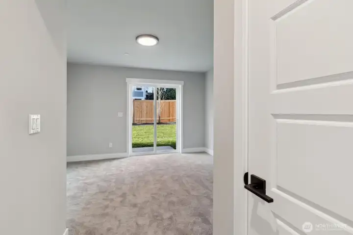 Entry leve bedroom