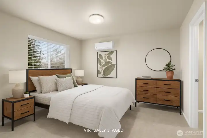 The large 4th bedroom downstairs is perfect for guests or multi-generational living.