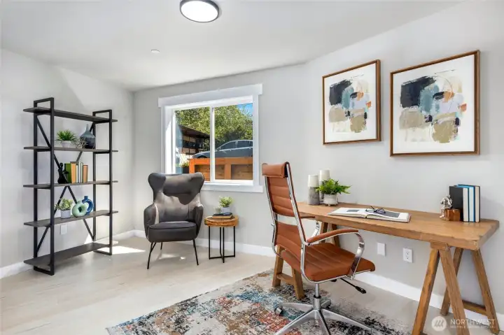 Office/Den space with its own 1/2 bath - great flex room if needed.