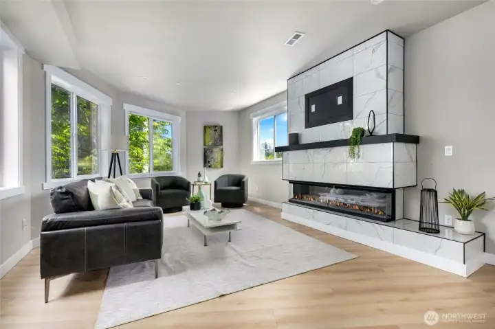 Enjoy entertaining with the open "great room" kitchen and living room.