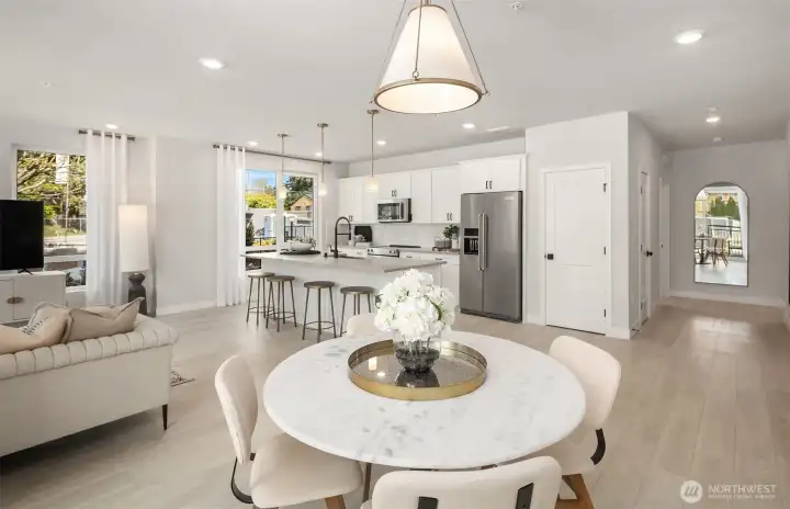 Picture represents model of floorplan, but not actual home.