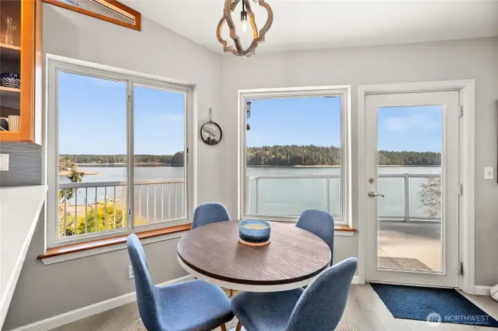 Always a view from the dining room!