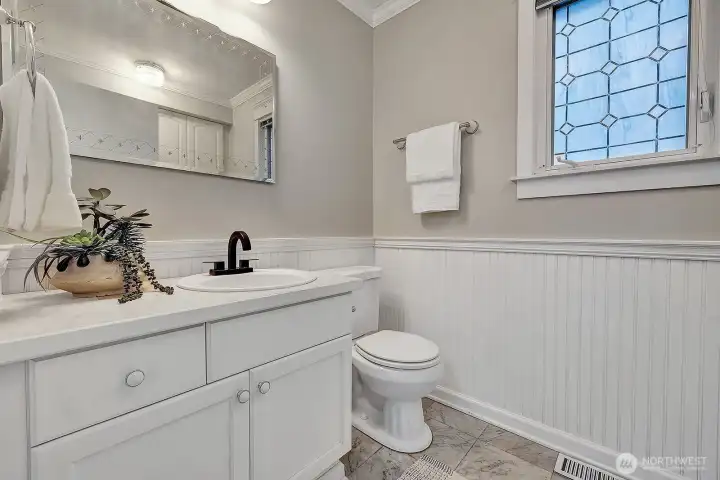Powder Room On The Main Floor