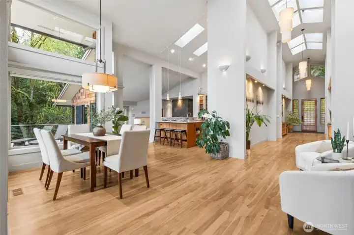 Flooded with incredible natural light, the architecture speaks for itself!