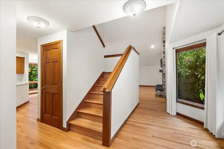 Hardwood stairs!