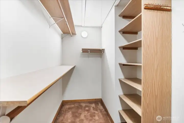 Primary walk-in closet