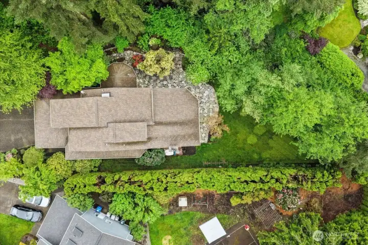 This view highlights the natural layout and expansive setting of the property.