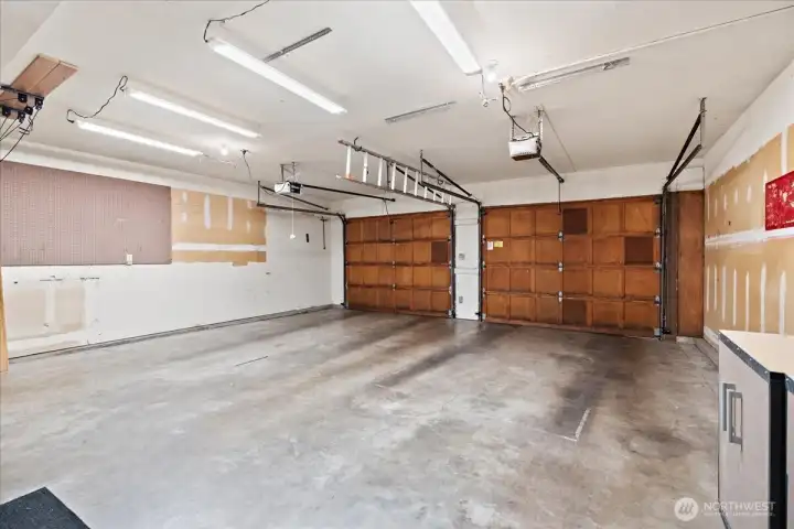 This is a spacious garage.