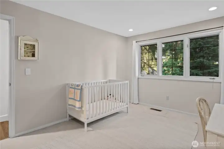 Bedroom #4 has a connected doorway to the primary suite.