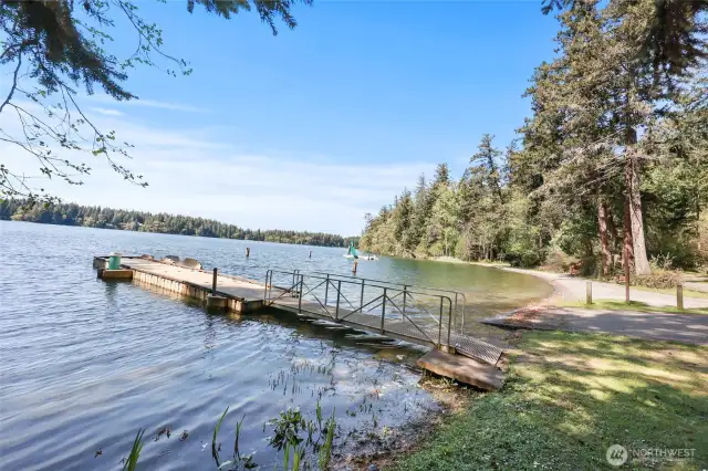 Community boat launch on Clearlake