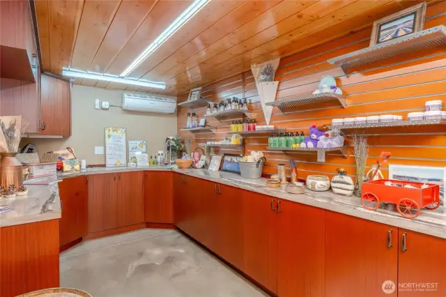 Temperature controlled store area in shop.