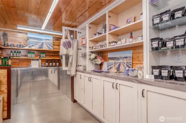 Second store area in shop.