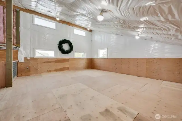 1 of 2 storage lofts totaling ~1,000 sift. Perfect for holiday decorations, etc