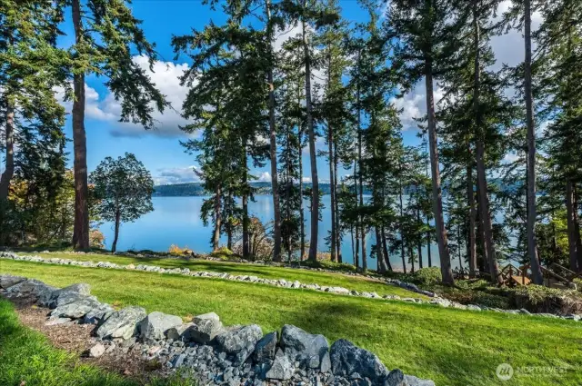 Views of Holmes Harbor from the patio