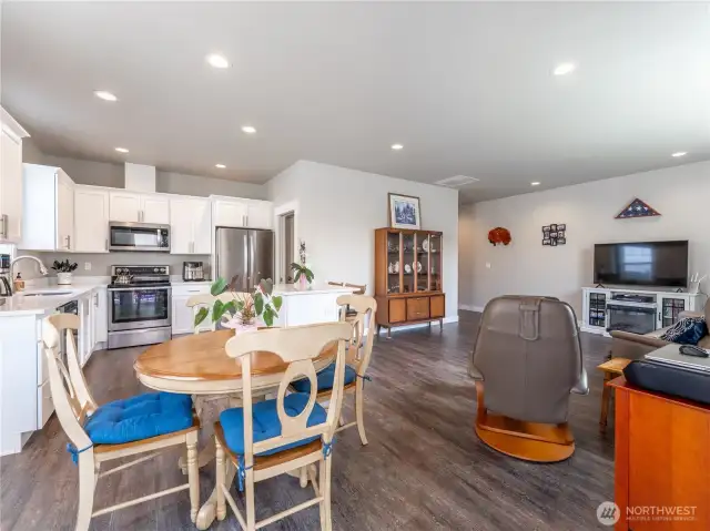 Dining open to Kitchen and Great room