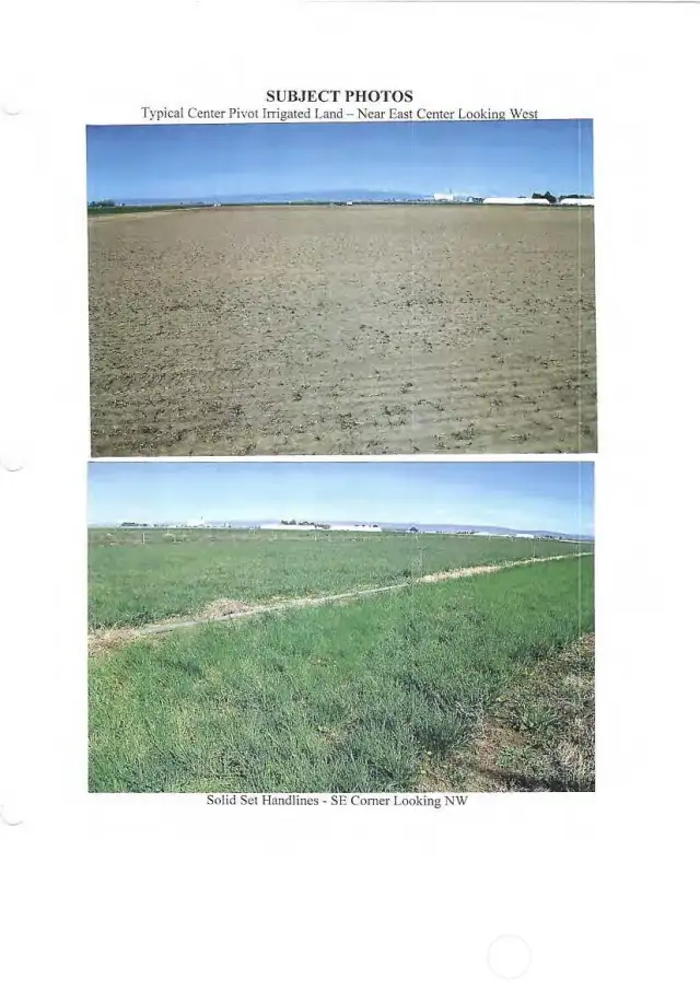 Example   crop field and solid-set landlines