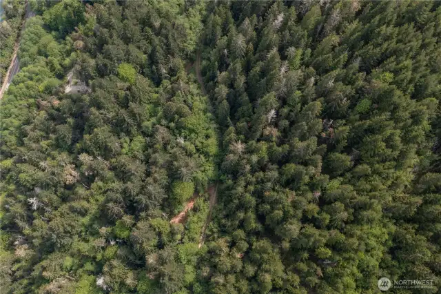 Overhead view - right about Lot 7 and 8