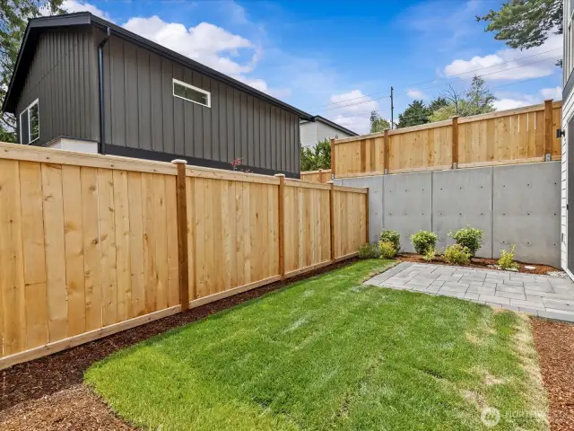 Amazing south facing yard!