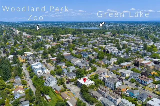 To the Northeast lies Phinney Ridge, Woodlawn Park Zoo and Green Lake.