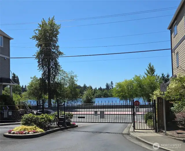 You will LOVE the Security of a Gated Community & being located across from Silver Lake!
