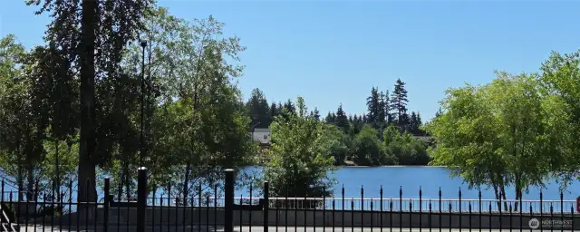 Silver Lake located just across the street outside of the backside of the gated development from this quiet unit area.