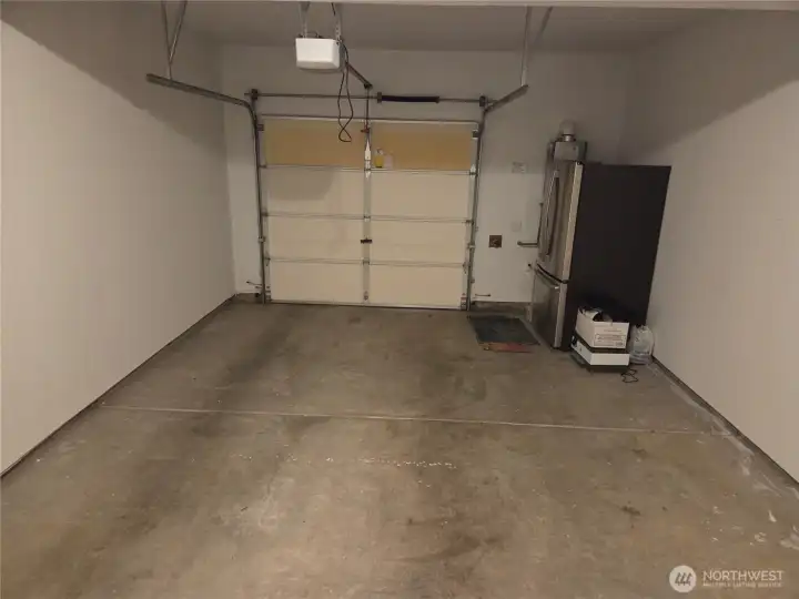 Large single car garage