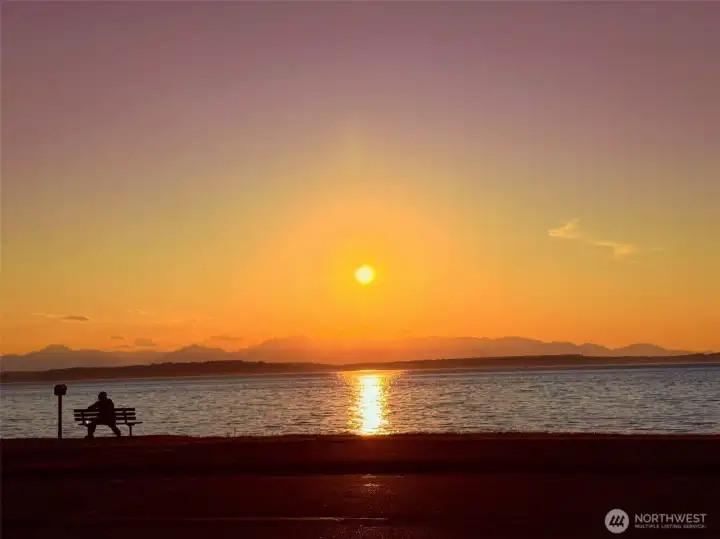 Alki Sunset Late July 2025
