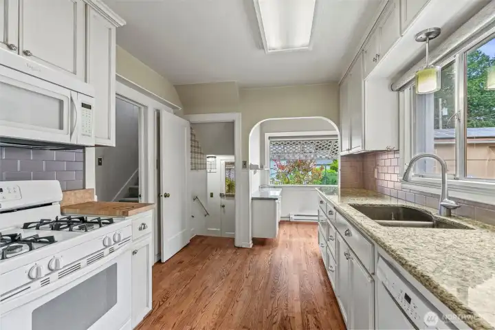 Kitchen featuring granite counter tops.