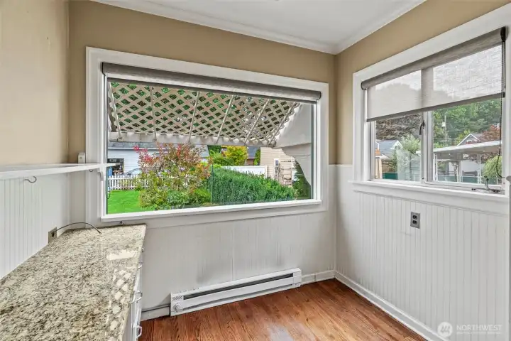 Breakfast nook.