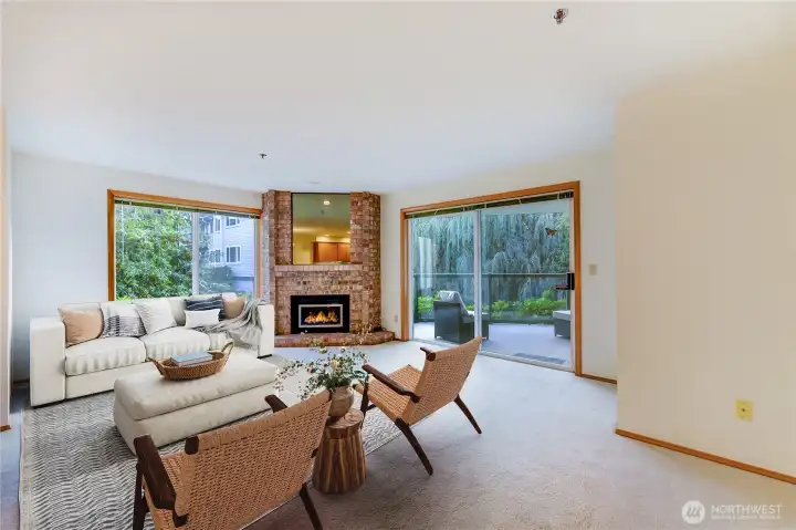 Living Room - virtually staged