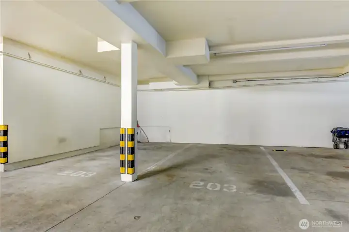 Full, 2 side by side parking spots