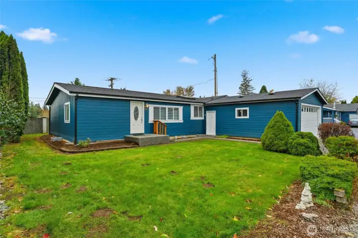 Nice corner lot with room to garden if you choose.