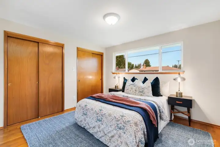 Three bright and spacious bedrooms offer comfort and privacy for the whole family.