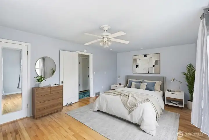 Virtually Staged Bedroom