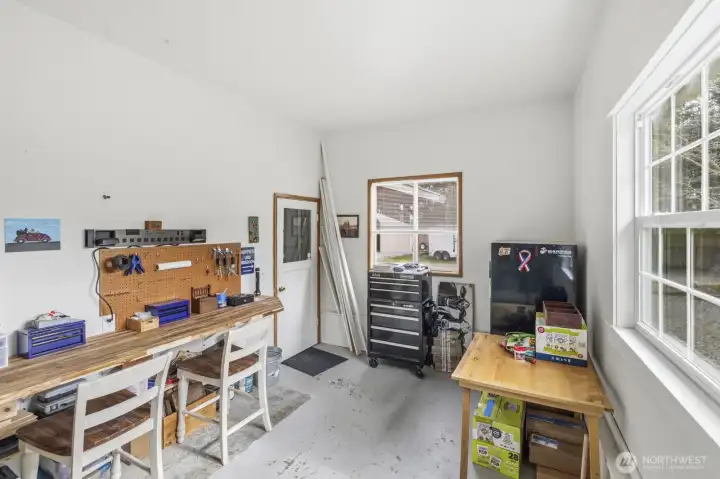 Off the utility is your flex room